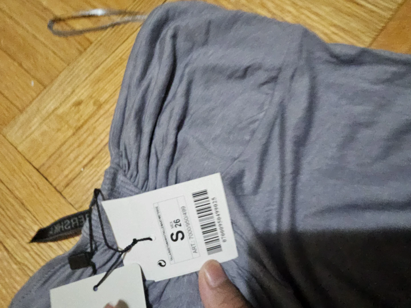 Bershka Grey Strapless Dress - photo 2