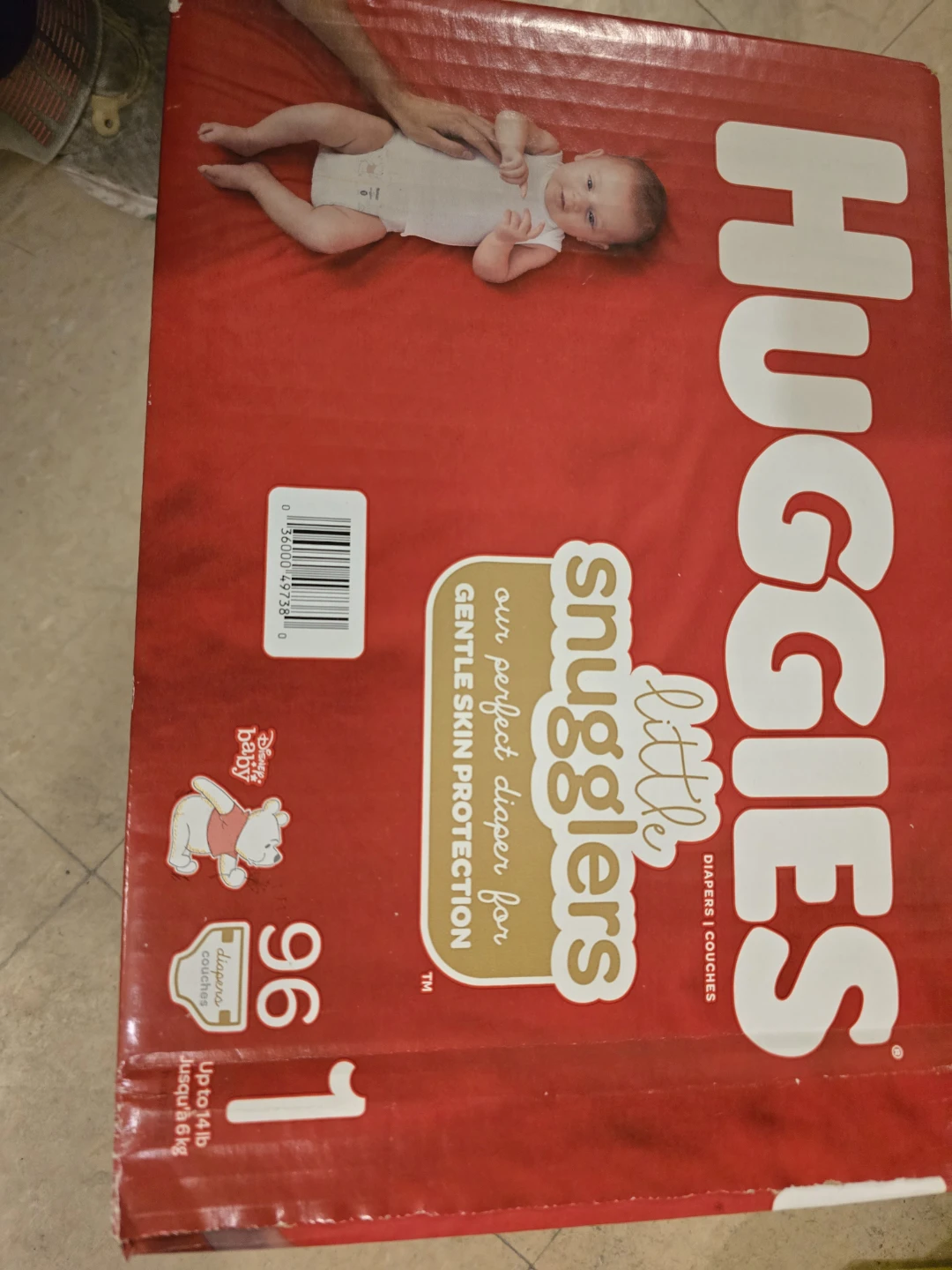 Huggies Little Snugglers Diapers - Size 1 (96 Count)