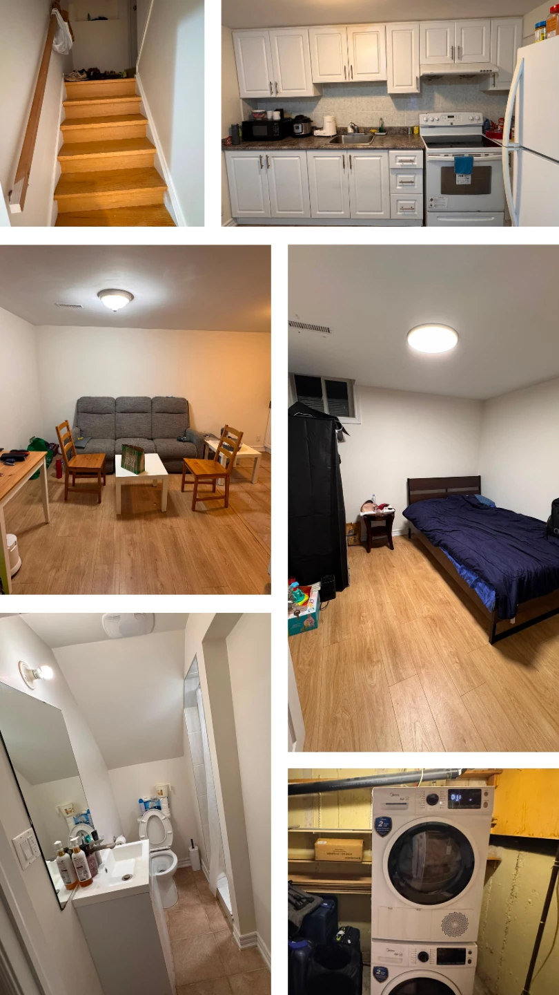 2 Bed, 1 Bath Basement Apartment (Brimley & McNicoll)