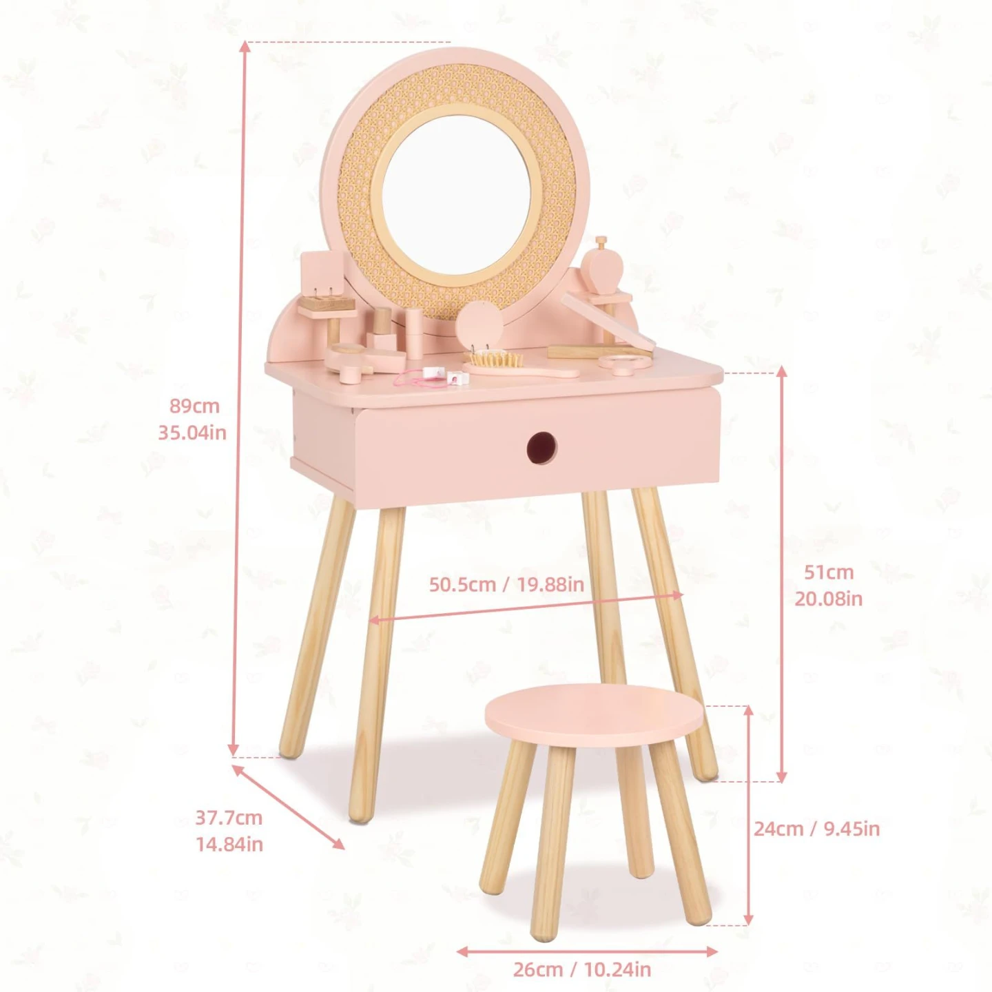 Kids Vanity Set with Stool - photo 2