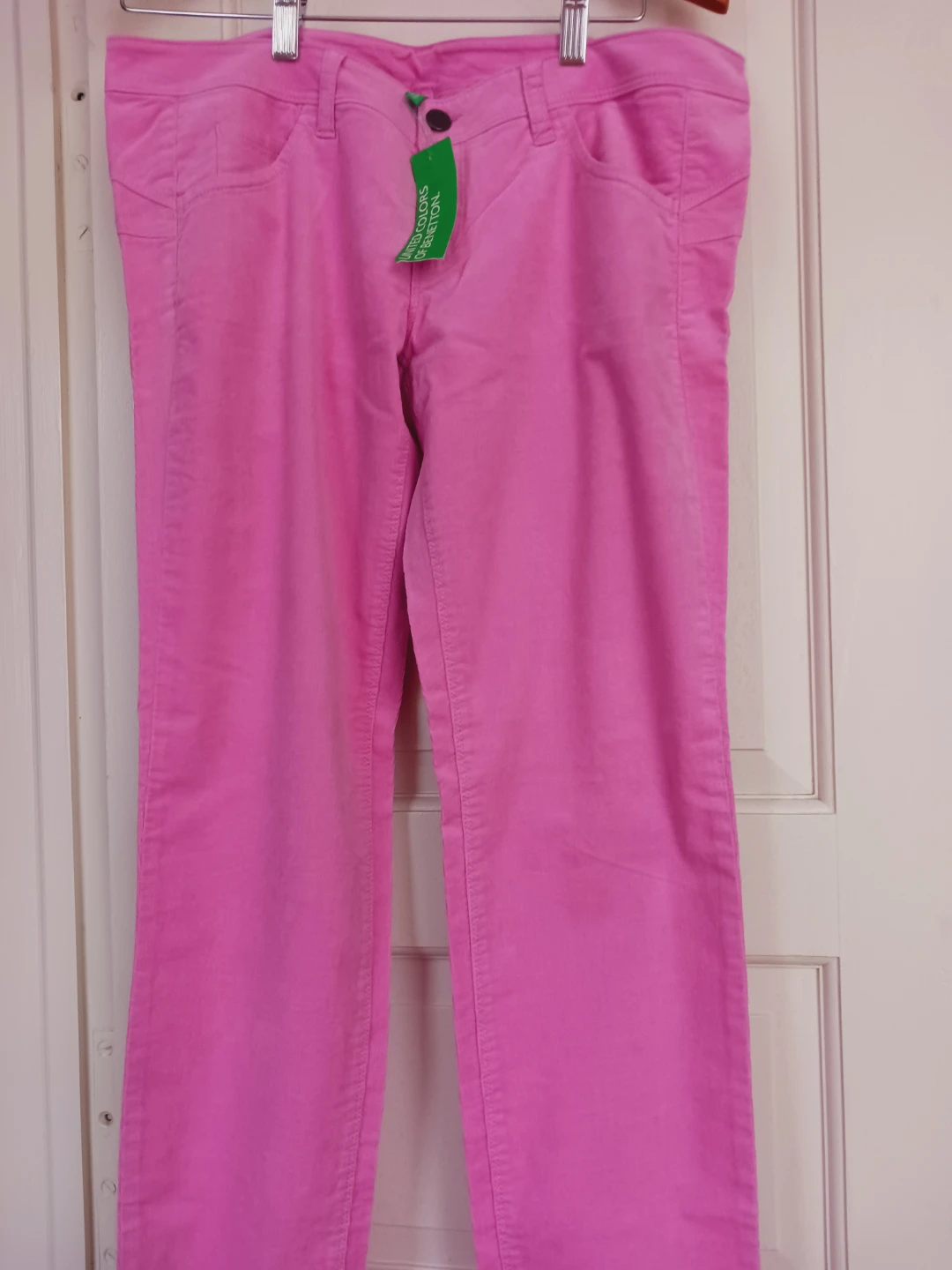 New !! United Colors of Benetton Skinny Pink Corduroy Pants. 10 - photo 4