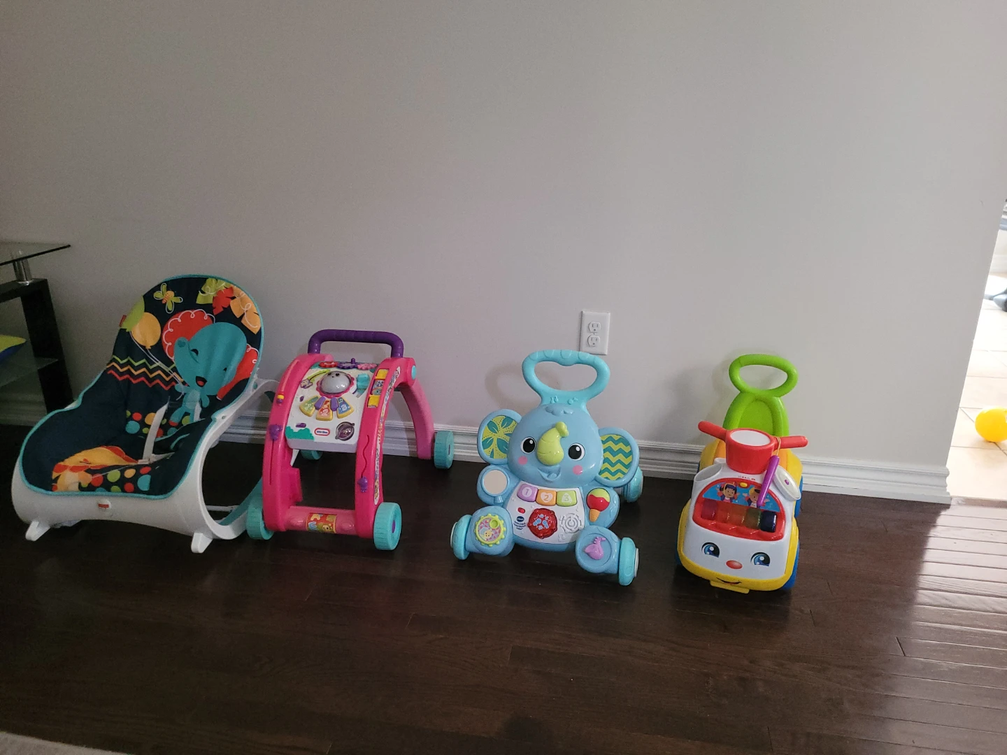Fisher-Price Baby Bouncer and Toddler Push Toys