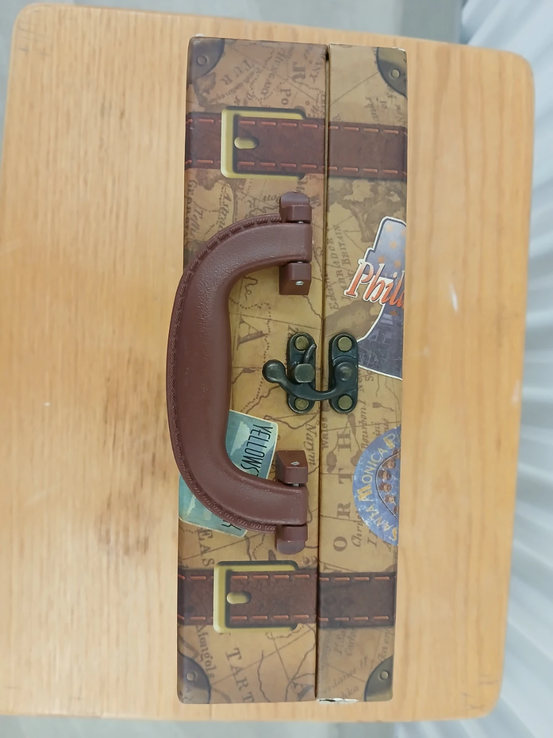Decorative Vintage Suitcase Box 9"×9" - photo 3