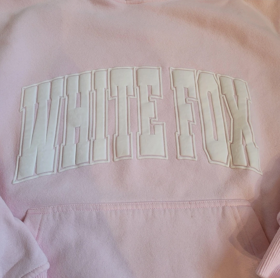 White Fox Pink 2 Piece Lounge Set – Hoodie & Joggers – XXS/XS - photo 5