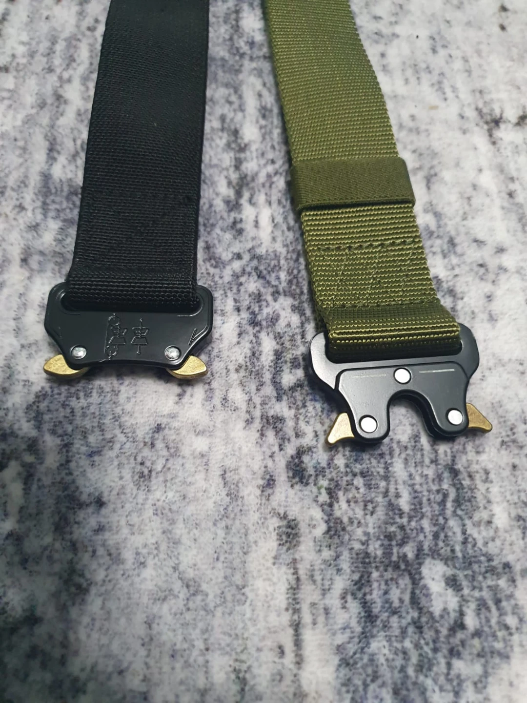 2 Tactical Belts with Cobra Buckles (Black & Olive) - photo 3