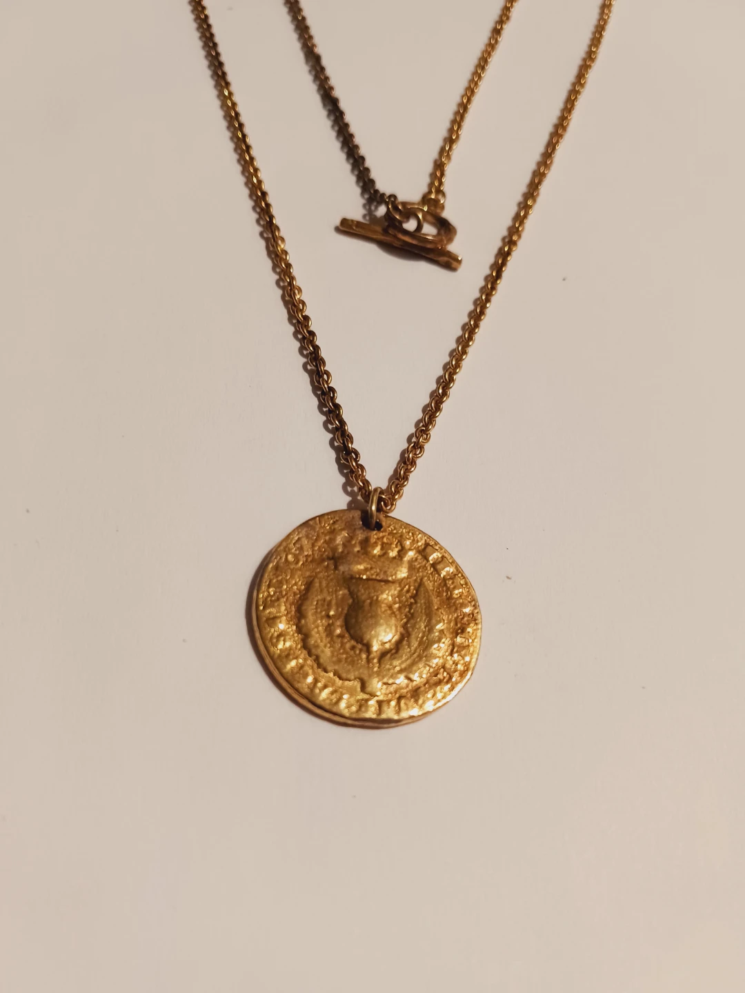 Brautiful Vintage Coin Pendant with Necklace - photo 2