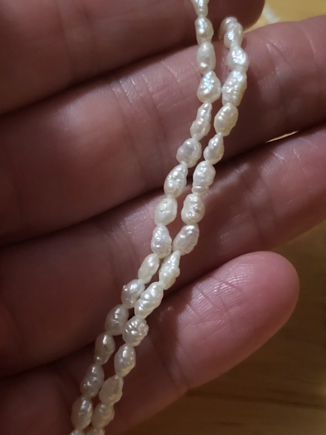Two-strand seed pearl necklace - photo 3