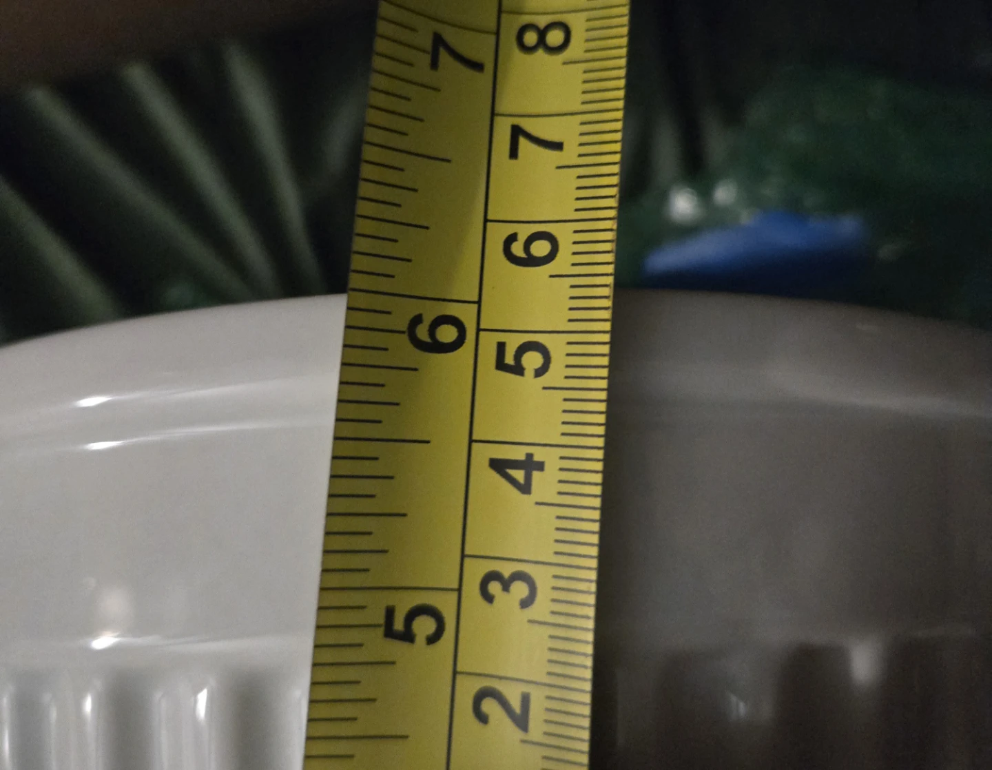 Crate & Barrel White Porcelain Ribbed Batter Mixing Bowl - 8"x6" - photo 5
