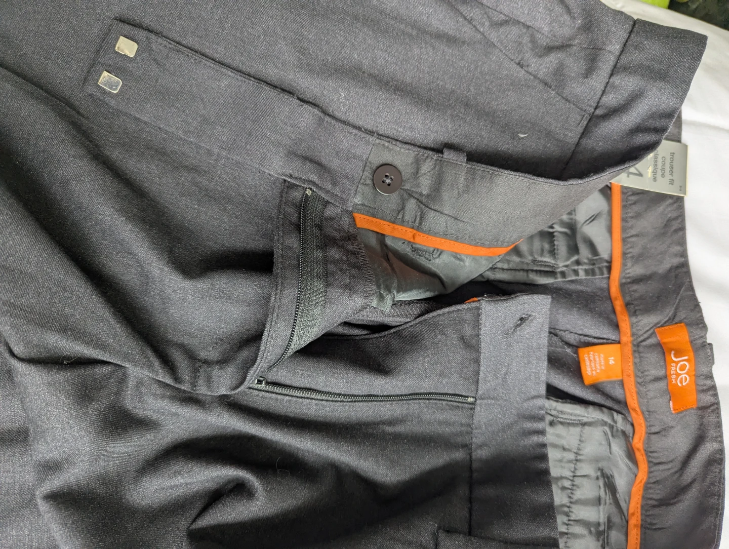 Joe Fresh Women's Grey Trouser Fit Pants Size 14 - photo 4