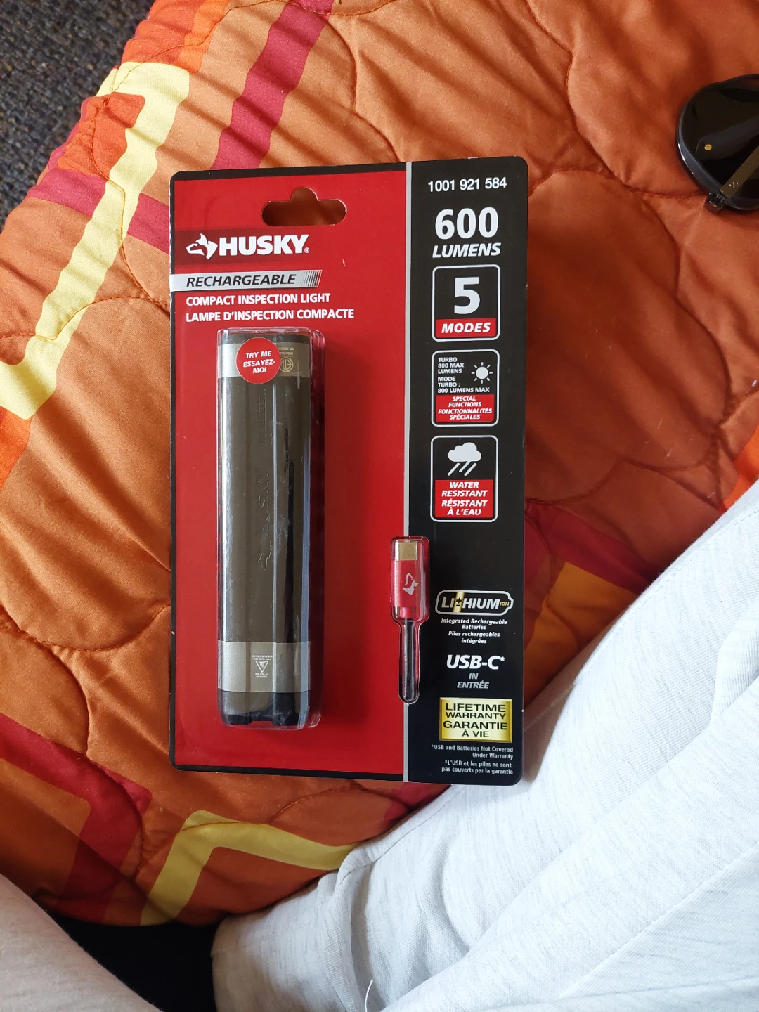 Husky 600 Lumens Rechargeable Compact Inspection Light