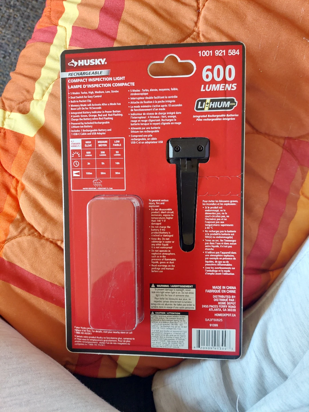 Husky 600 Lumens Rechargeable Compact Inspection Light - photo 2