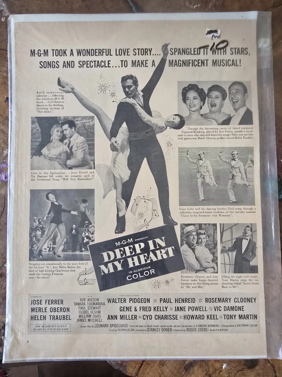 M-G-M Presents Deep in My Heart Movie Poster