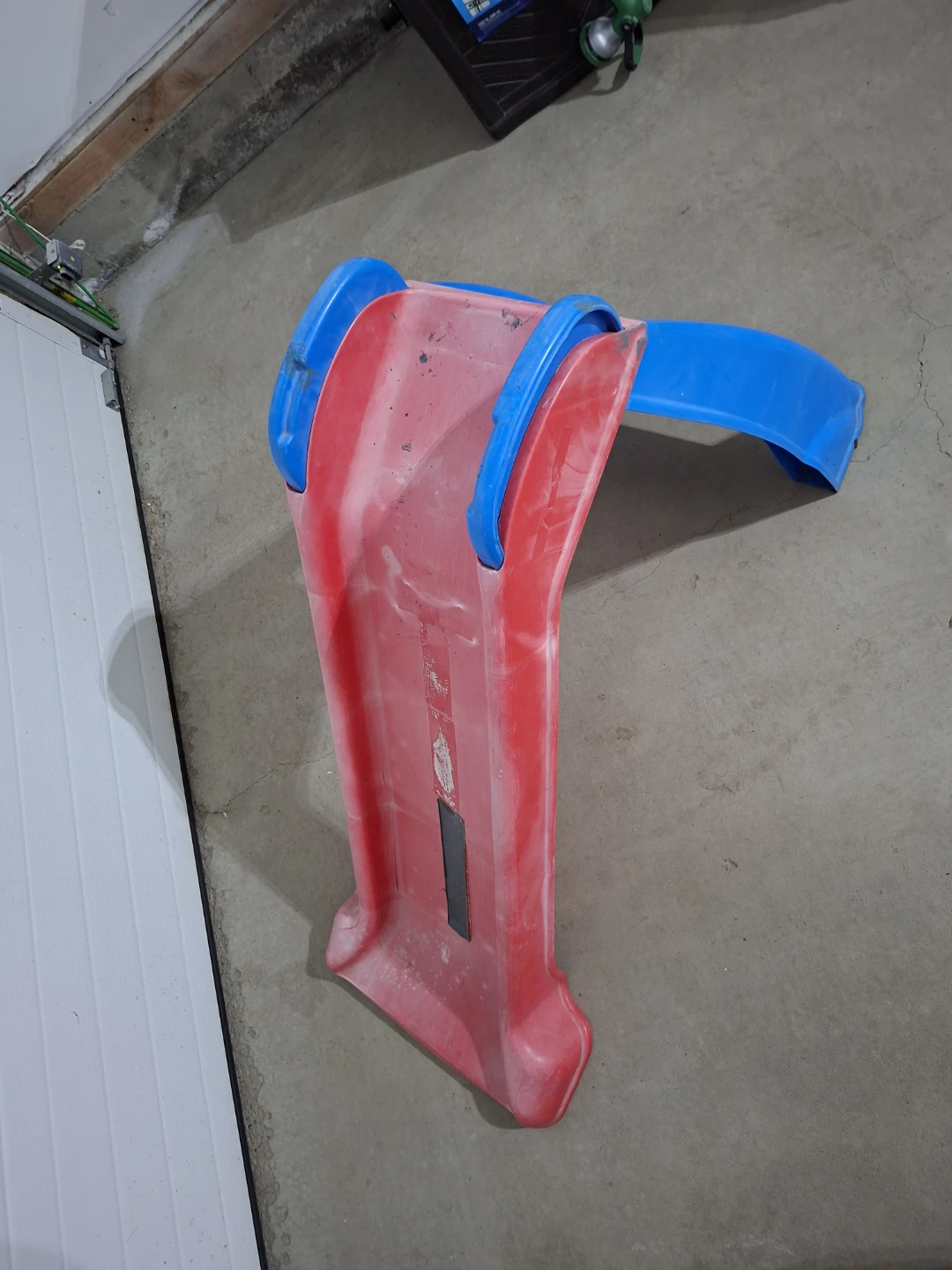 Red and Blue Plastic Kids Slide - photo 3