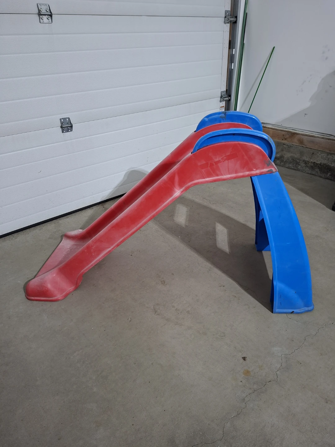 Red and Blue Plastic Kids Slide - photo 4