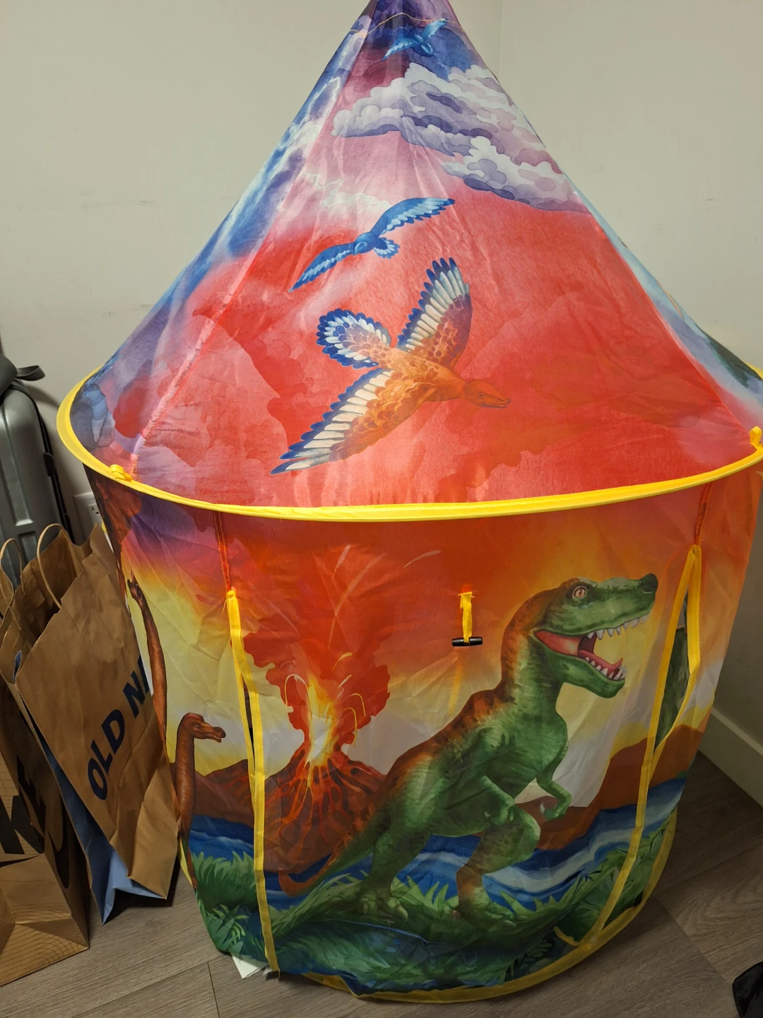 Kids Dinosaur Volcano Play Tent