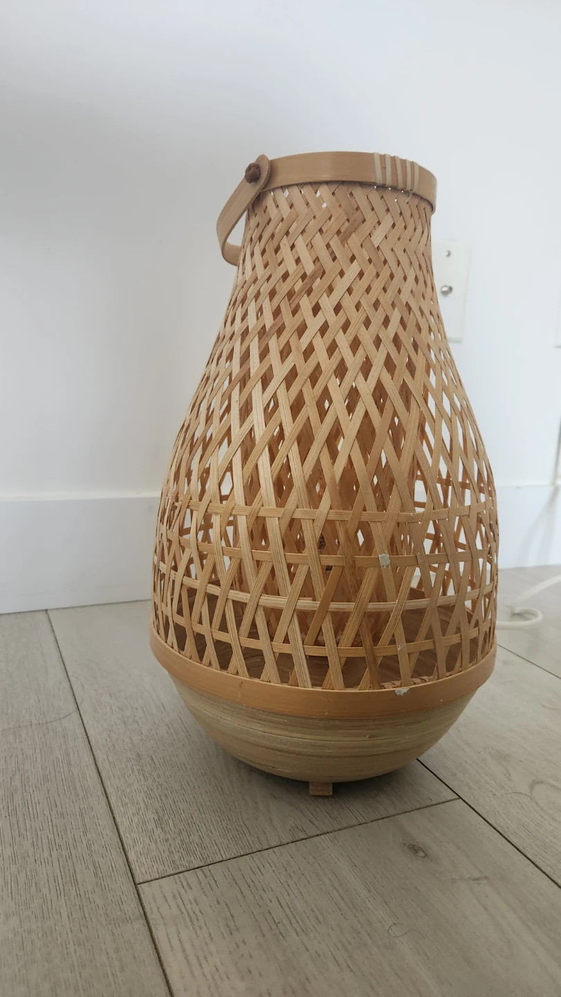 Woven Bamboo Lantern Lamp ikea misterhult - photo 2