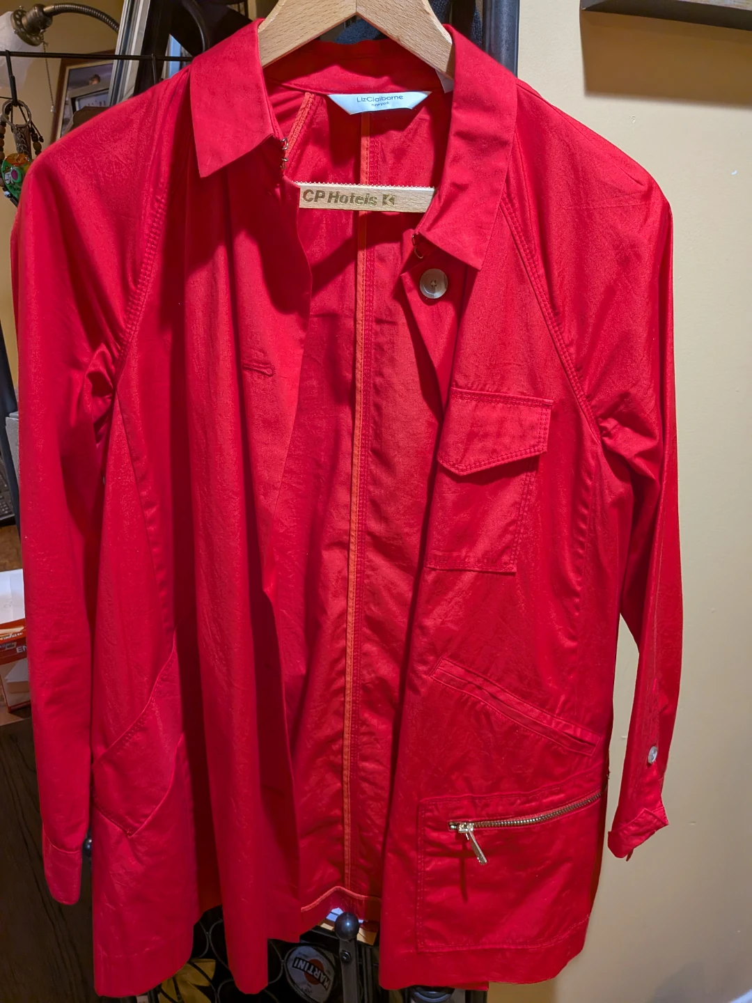 Liz Claiborne red jacket for woman vintage 90s
