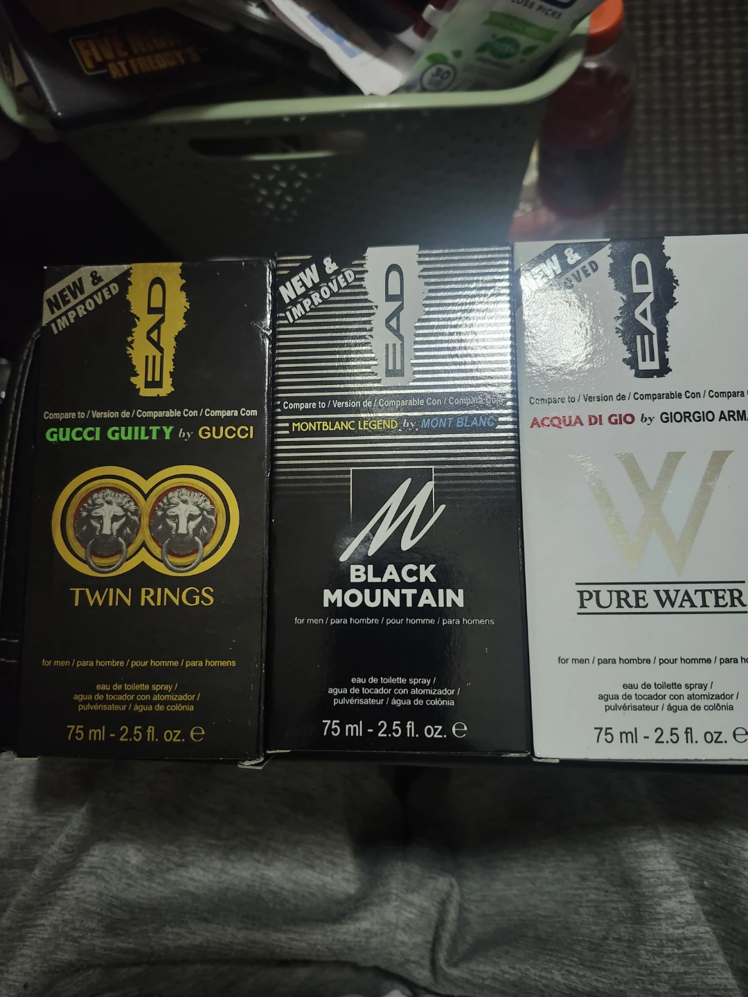 EAD Twin Rings, Black Mountain, Pure Water Cologne Set