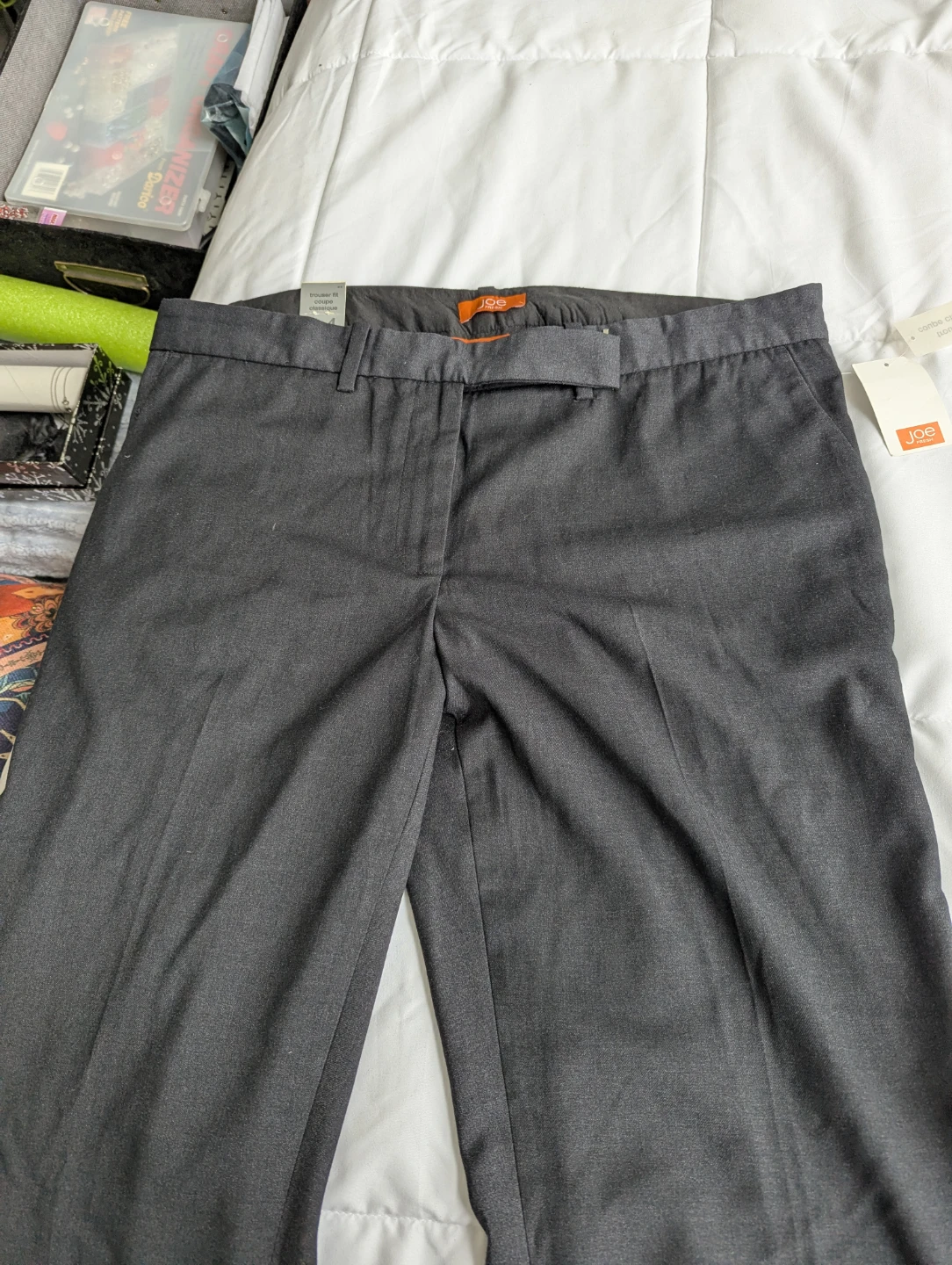 Joe Fresh Women's Grey Trouser Fit Pants Size 14