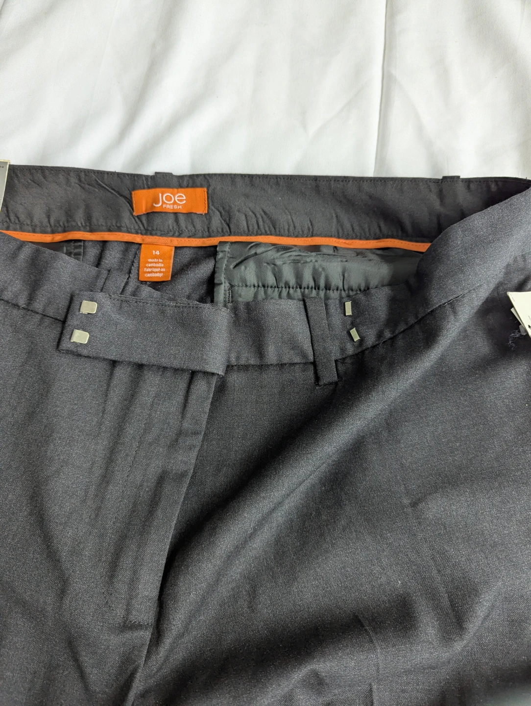 Joe Fresh Women's Grey Trouser Fit Pants Size 14 - photo 2