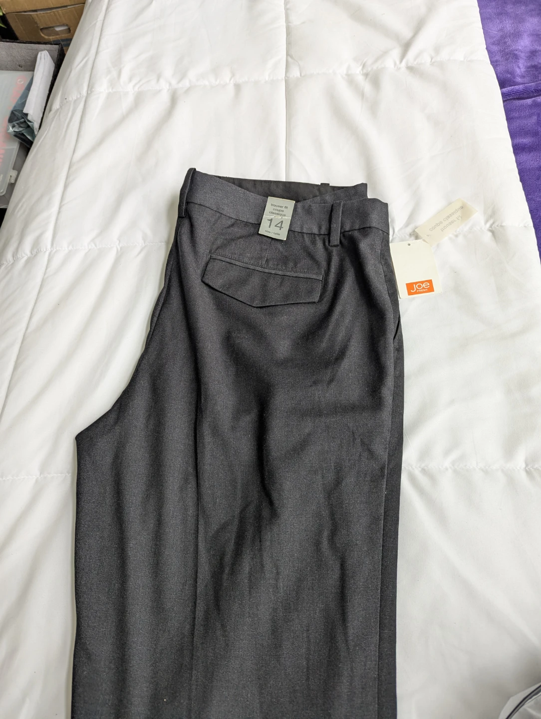 Joe Fresh Women's Grey Trouser Fit Pants Size 14 - photo 3