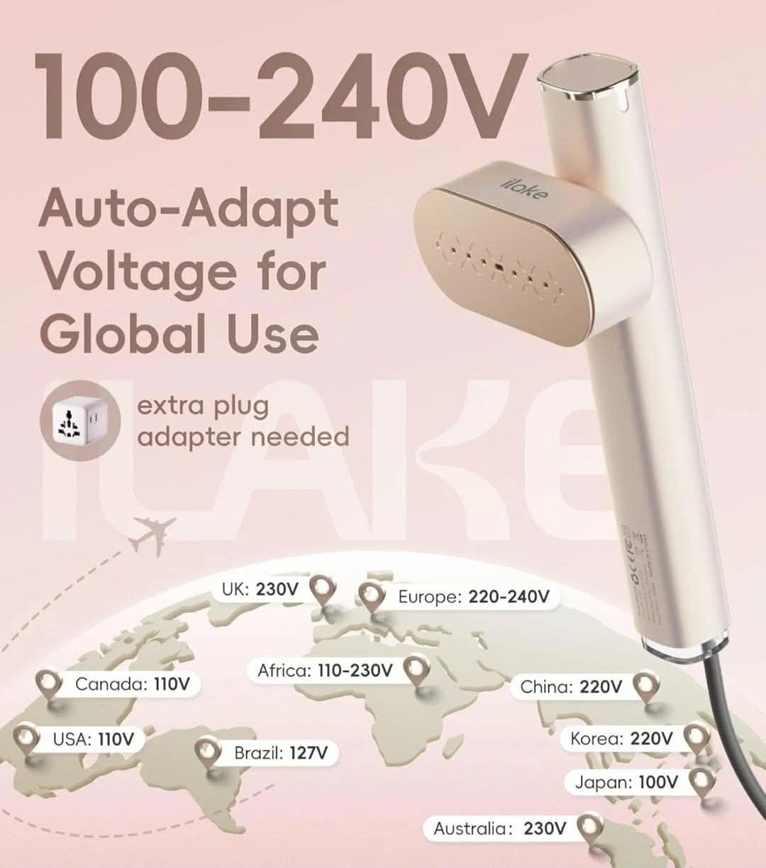 Iloke Travel Handheld Garment Steamer - photo 4