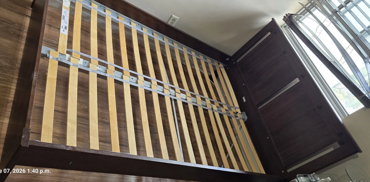 IKEA SONGESAND Full/Double Bed Frame, Brown - photo 5