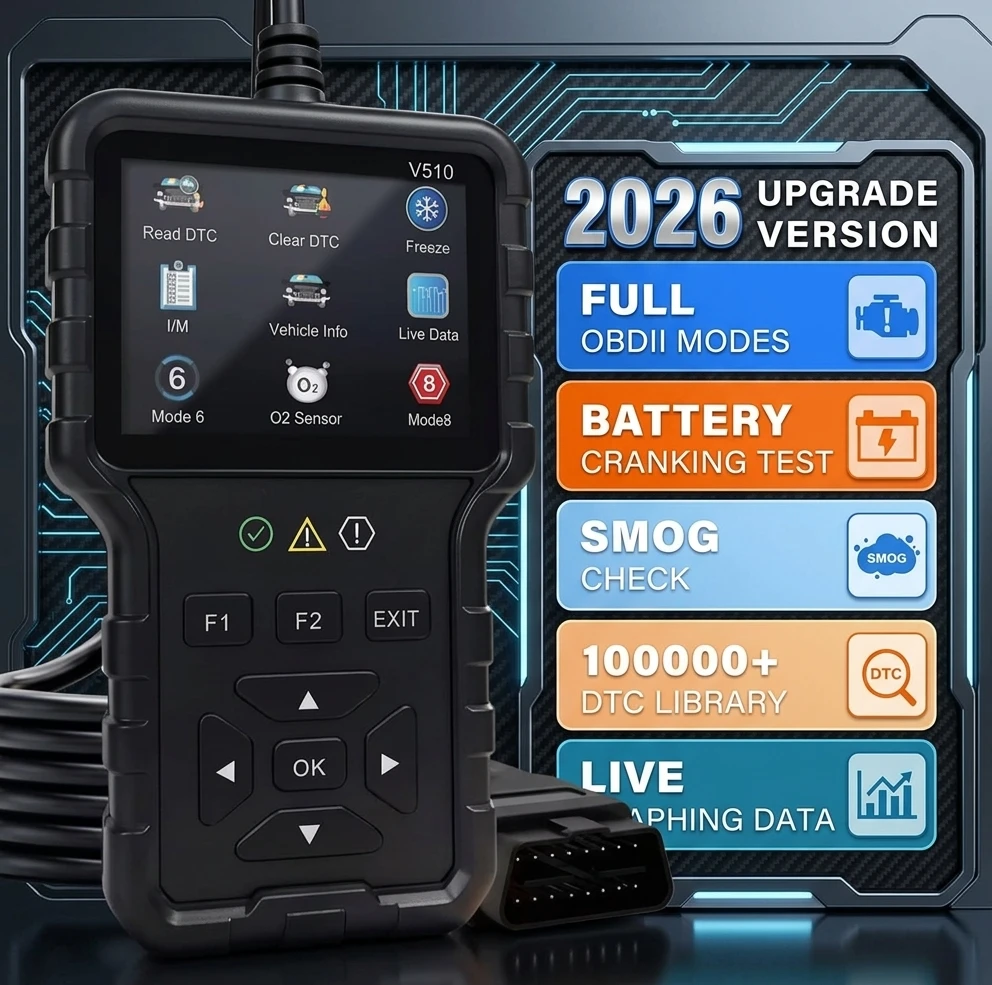 OBD2 Scanner Diagnostic Tool 2026 Upgrade Version