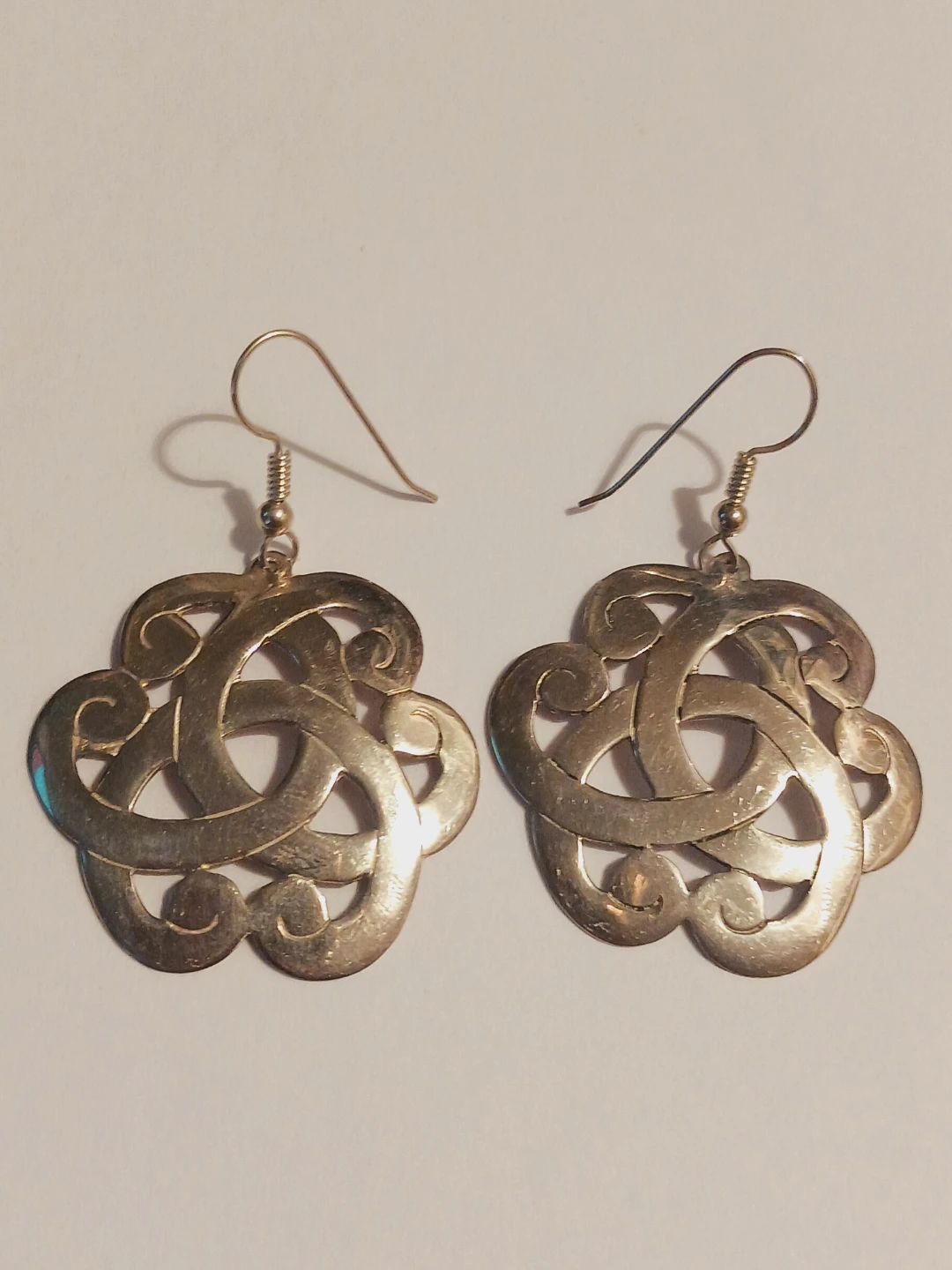 Sterling Silver 925  Endless Shield Celtic Knot Earrings - photo 3