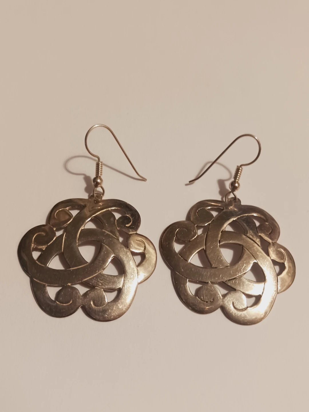 Sterling Silver 925  Endless Shield Celtic Knot Earrings - photo 4