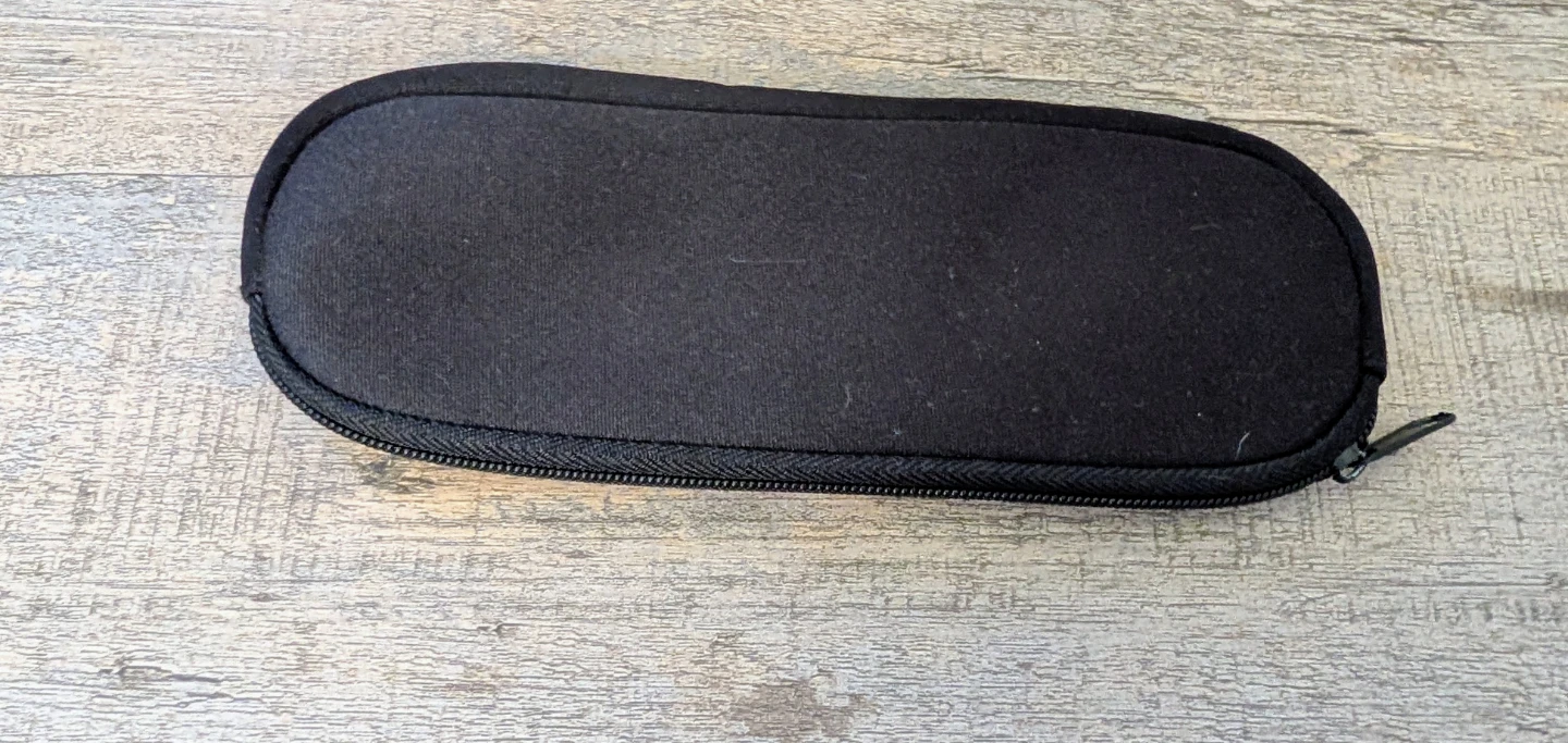 Black Soft Shell Zippered Sunglasses Case