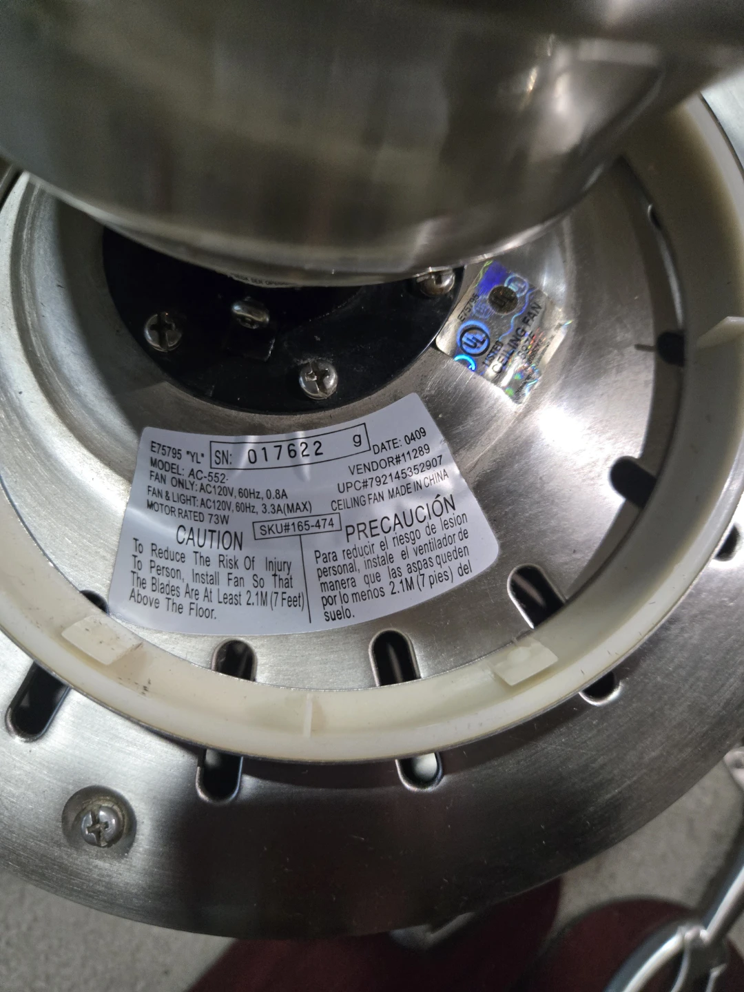 HAPTOM BAY Ceiling Fan - photo 4