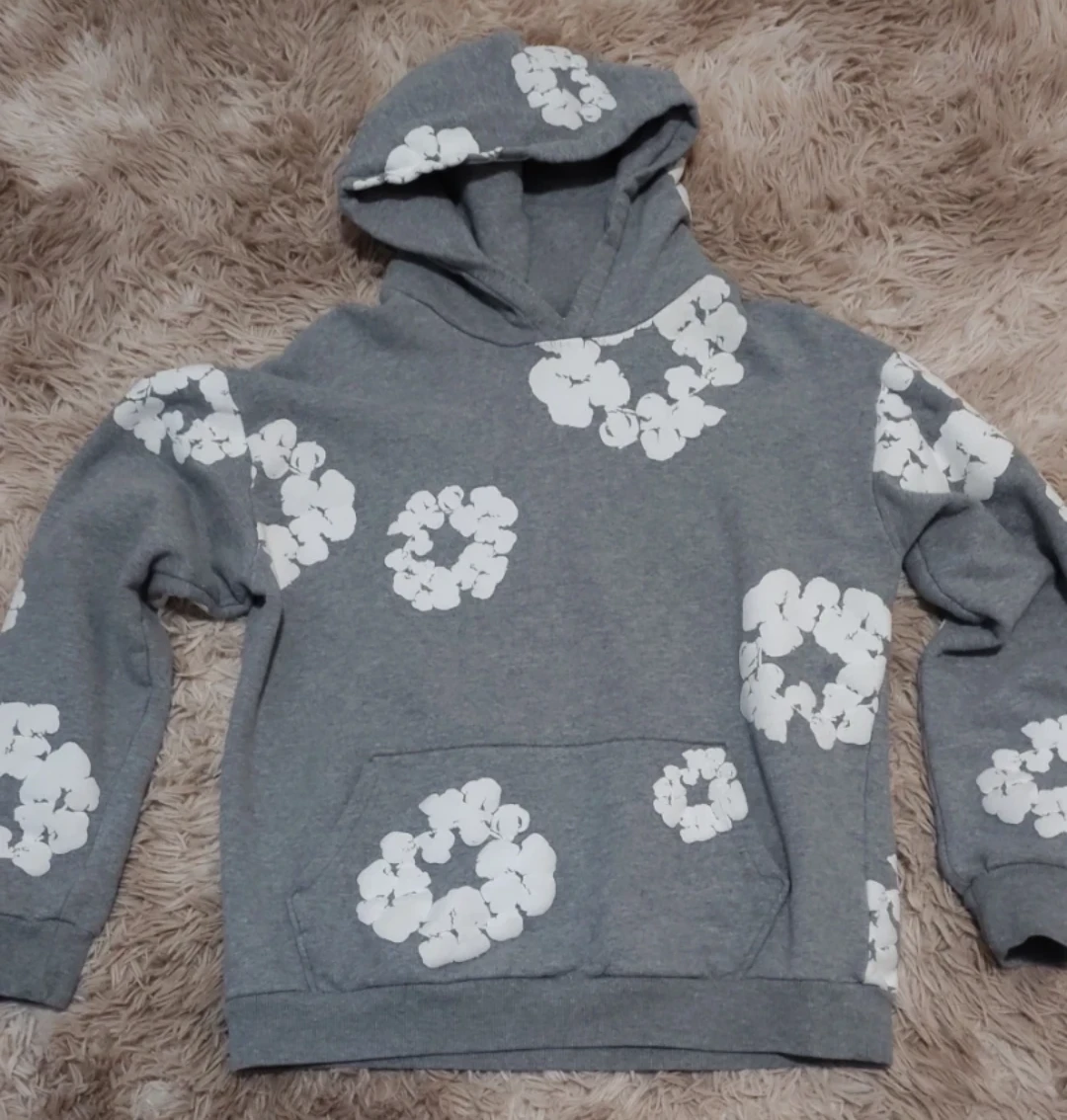 Denim Tears Grey Cotton Hoodie