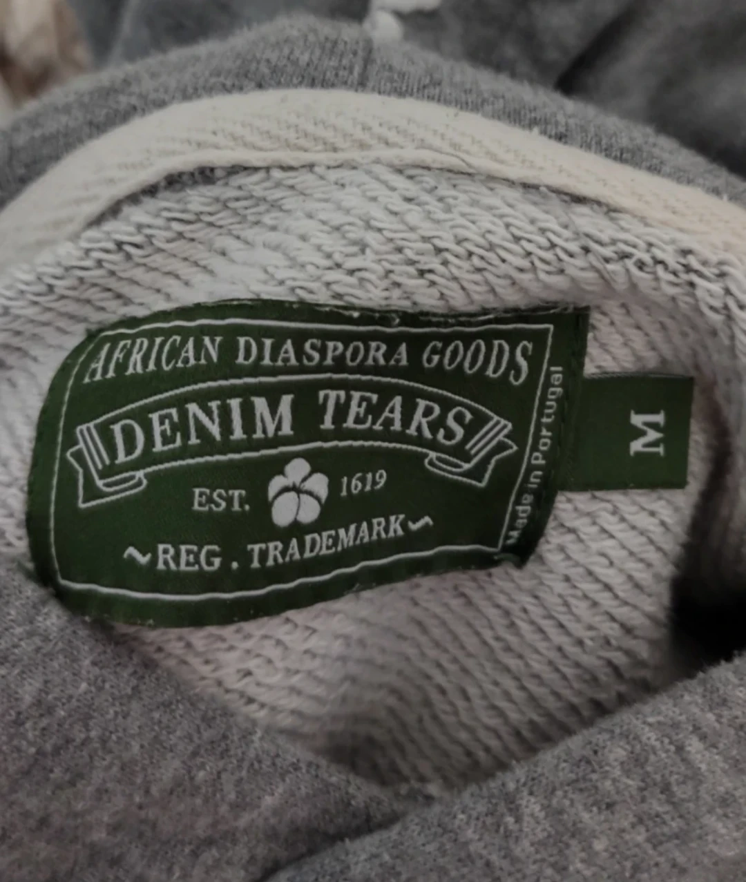 Denim Tears Grey Cotton Hoodie - photo 3