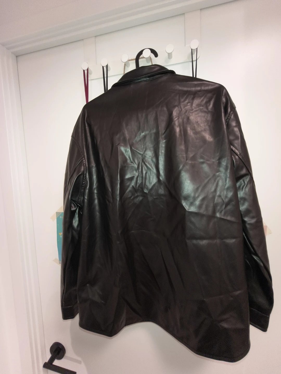 Women's Black Faux Leather Blazer - No delivery - Cash only - photo 4