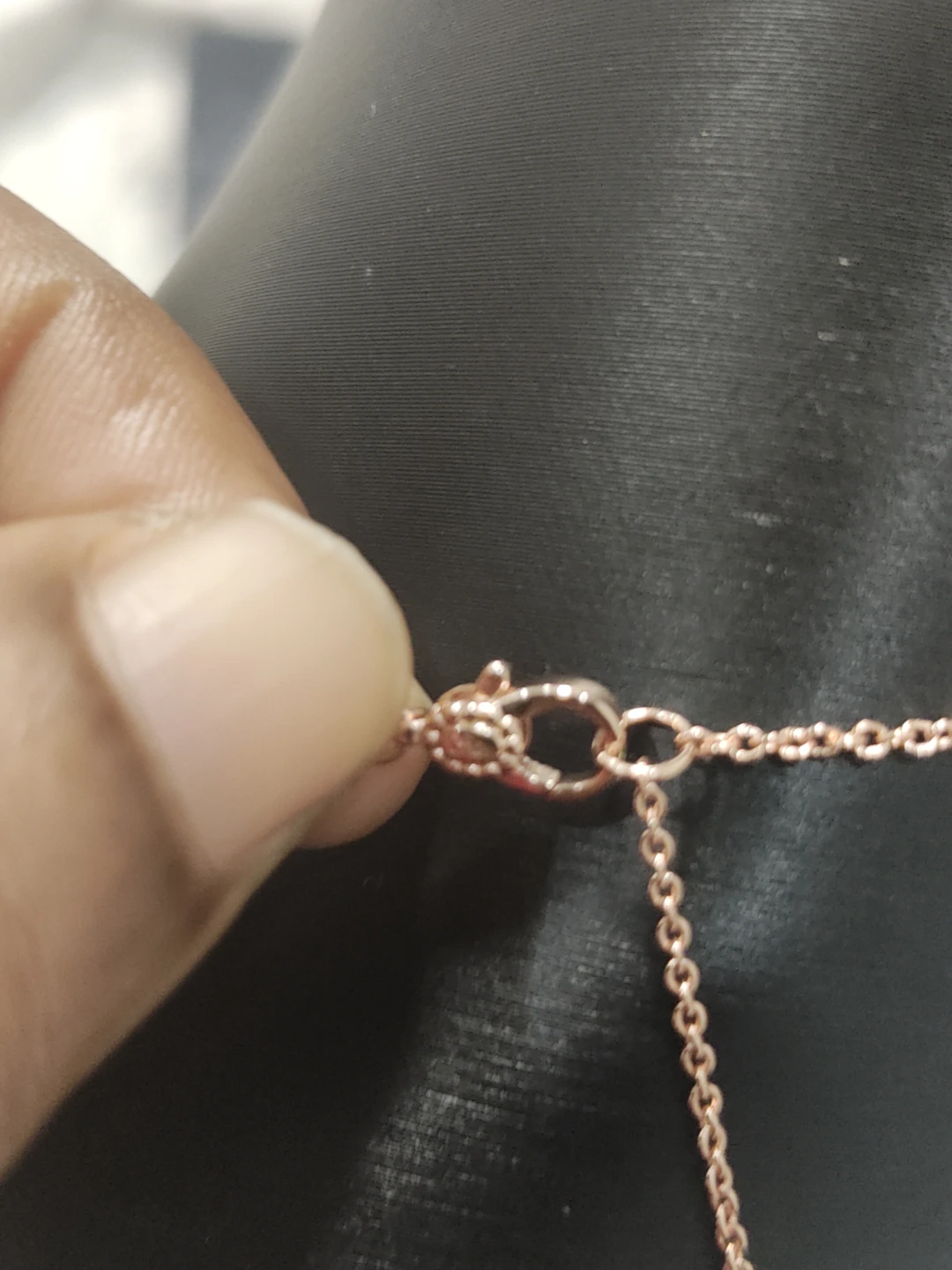 Dior Rose Gold Star Necklace