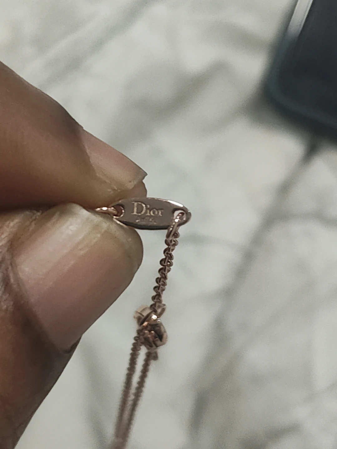 Dior Rose Gold Star Necklace - photo 2