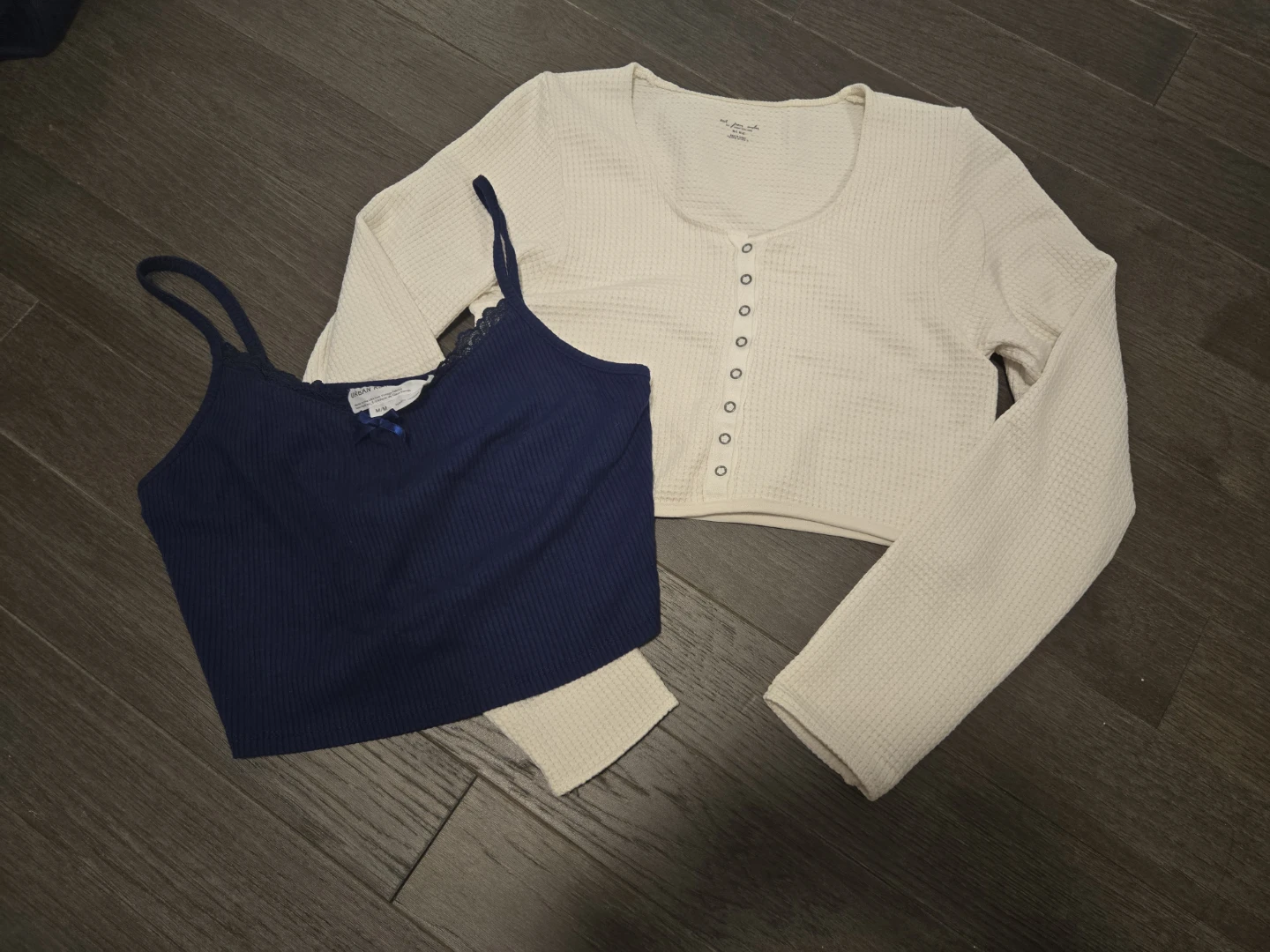 Urban Outfitters Cropped Henley & Camisole