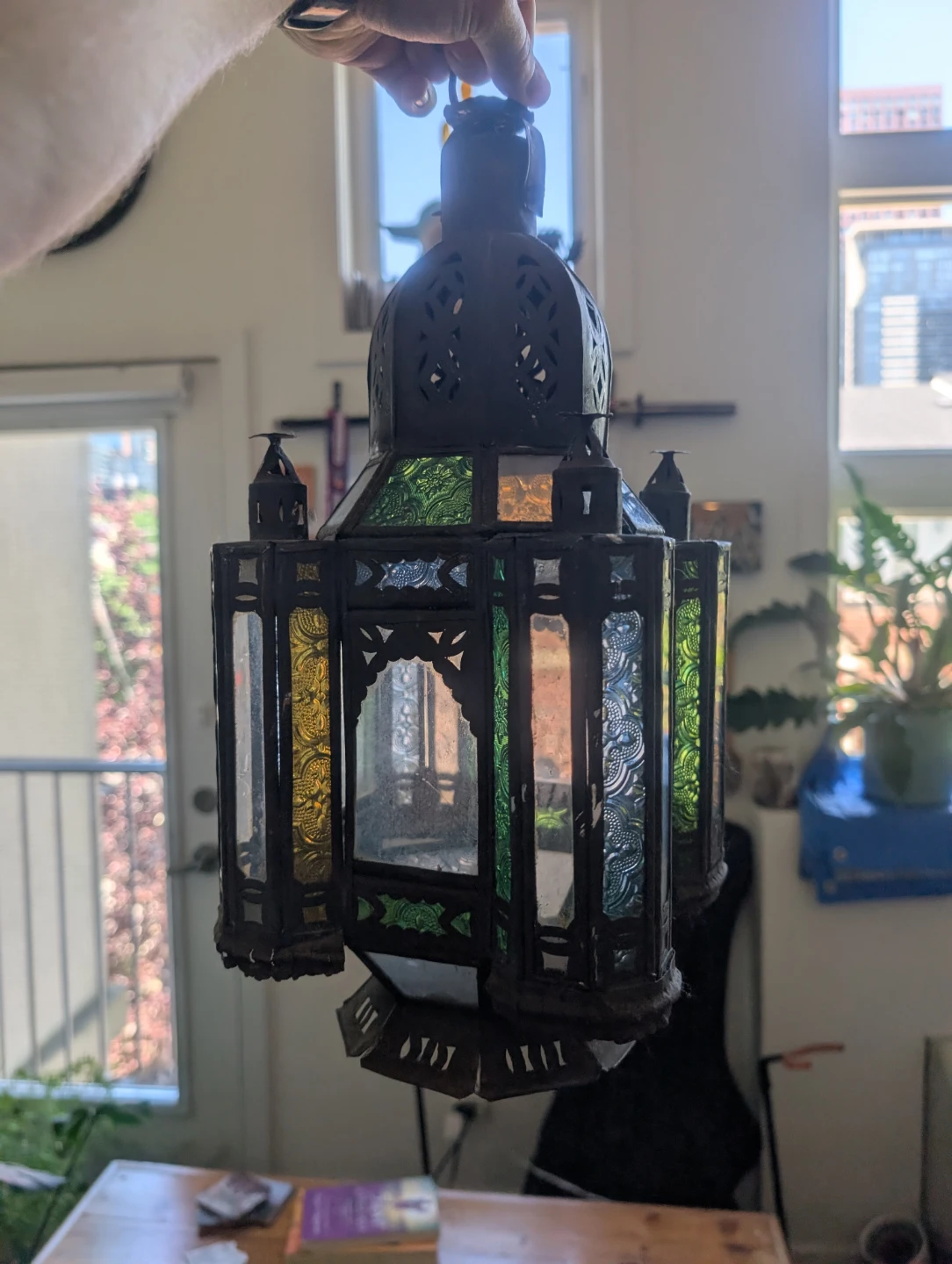 Handmade Turkish Stained Glass Lantern - photo 2