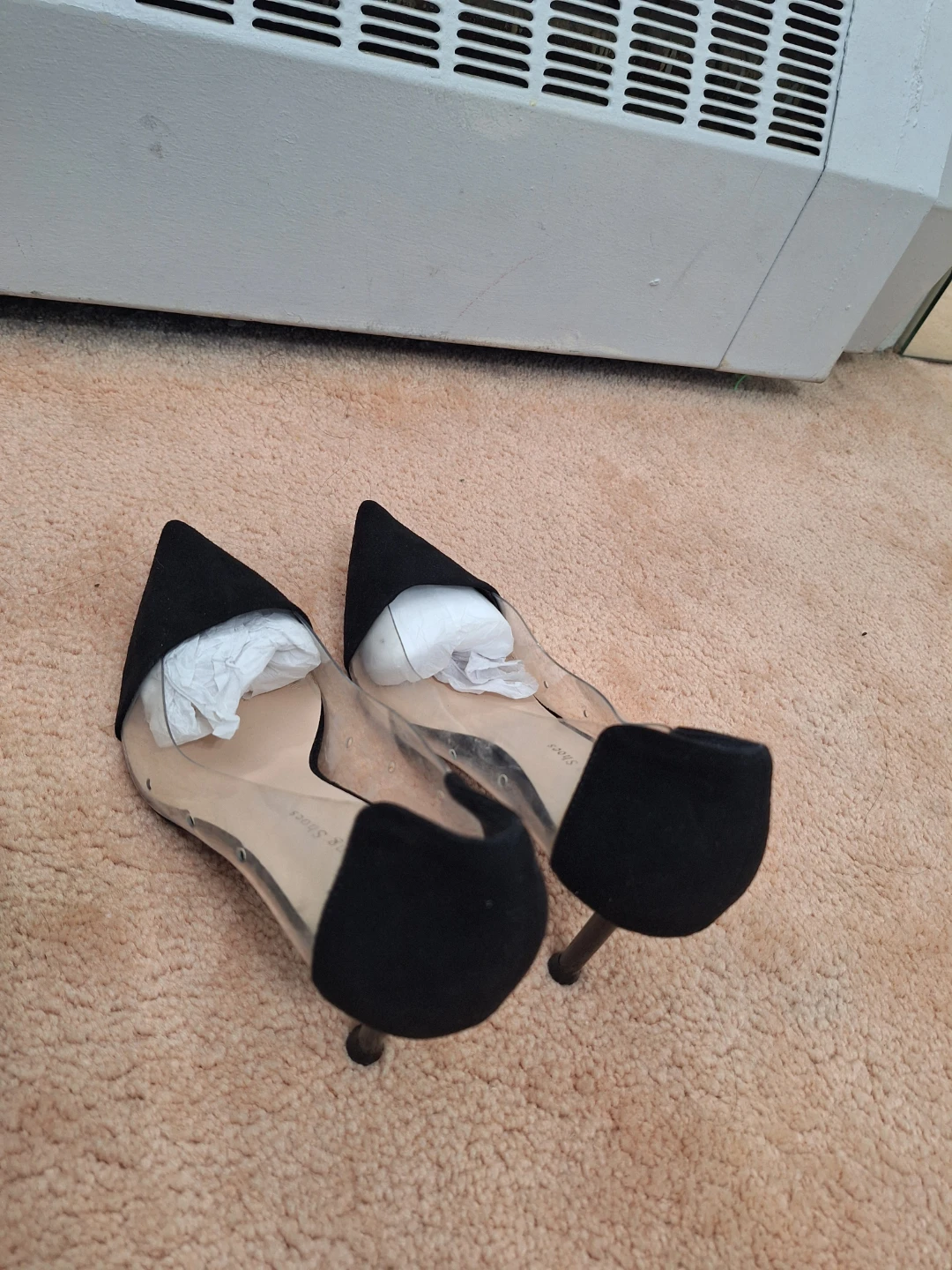Black Suede & Clear Pumps /black heels 👠 - photo 2