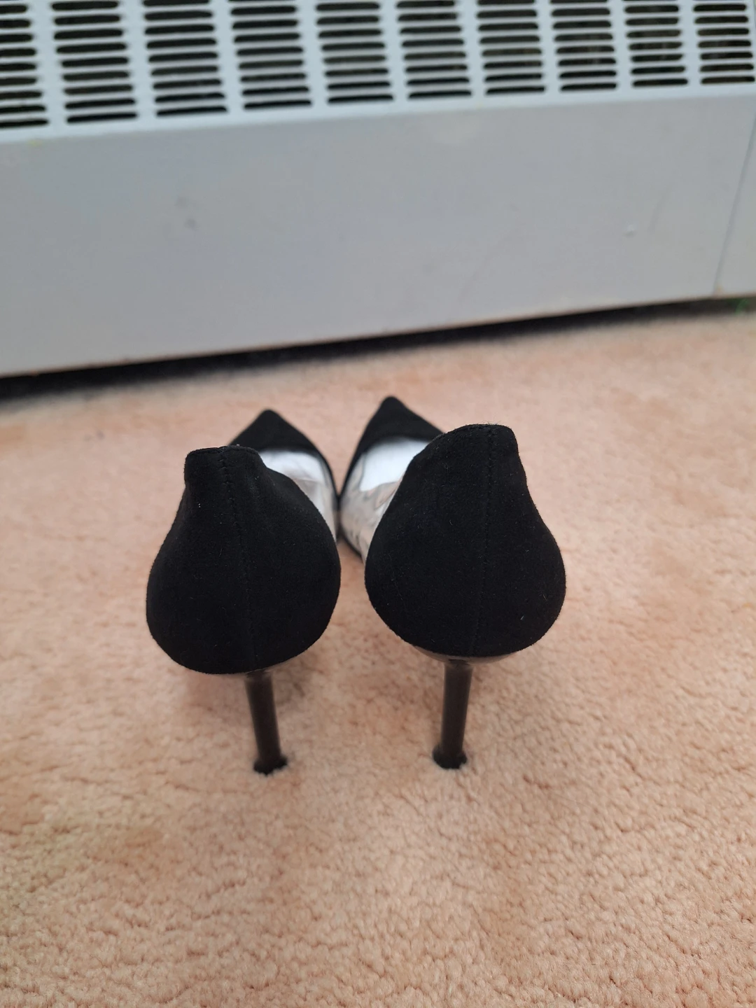 Black Suede & Clear Pumps /black heels 👠 - photo 3