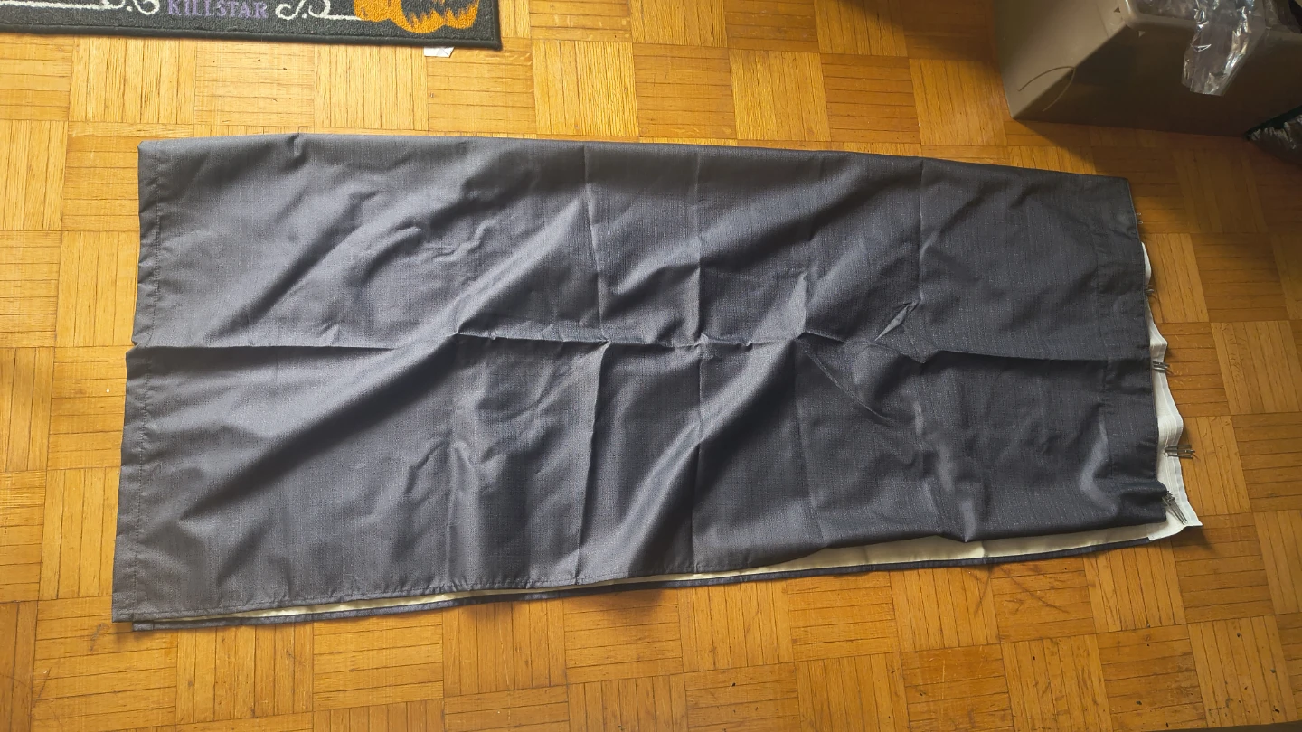 Dark Grey Curtains (Set of 3) - photo 2