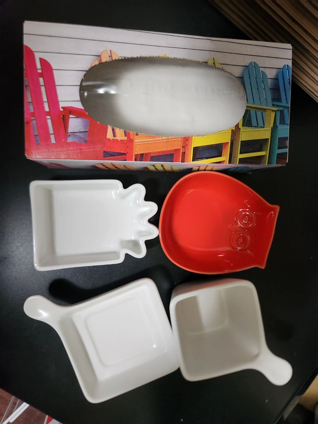 Set of 4 Small Serving Dishes with Handles - photo 2