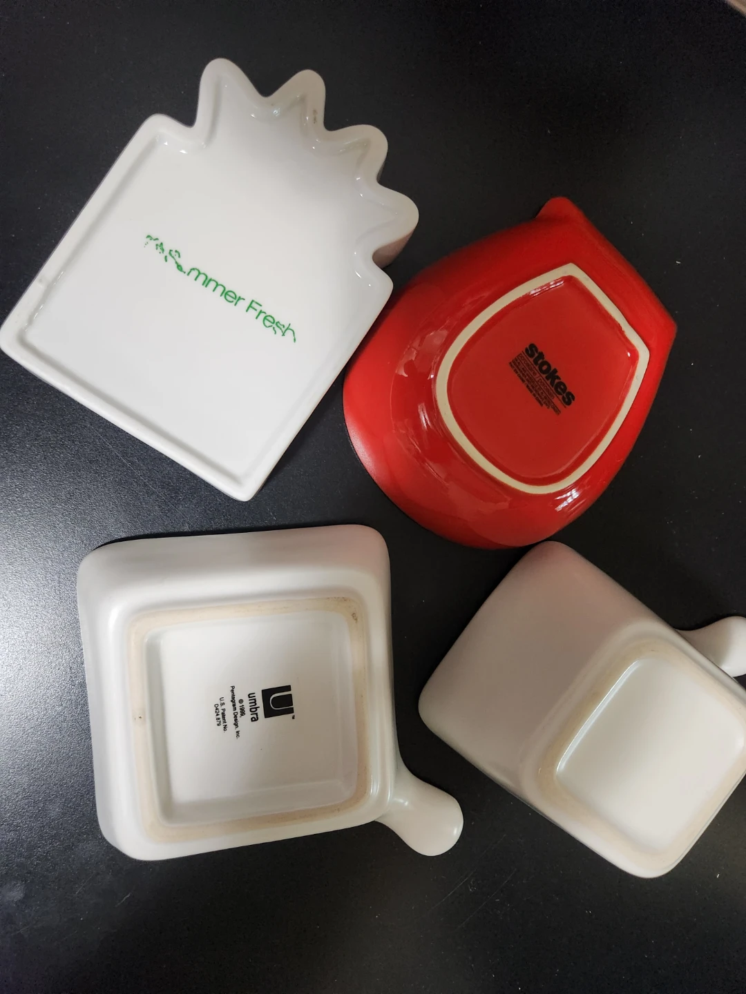 Set of 4 Small Serving Dishes with Handles - photo 3