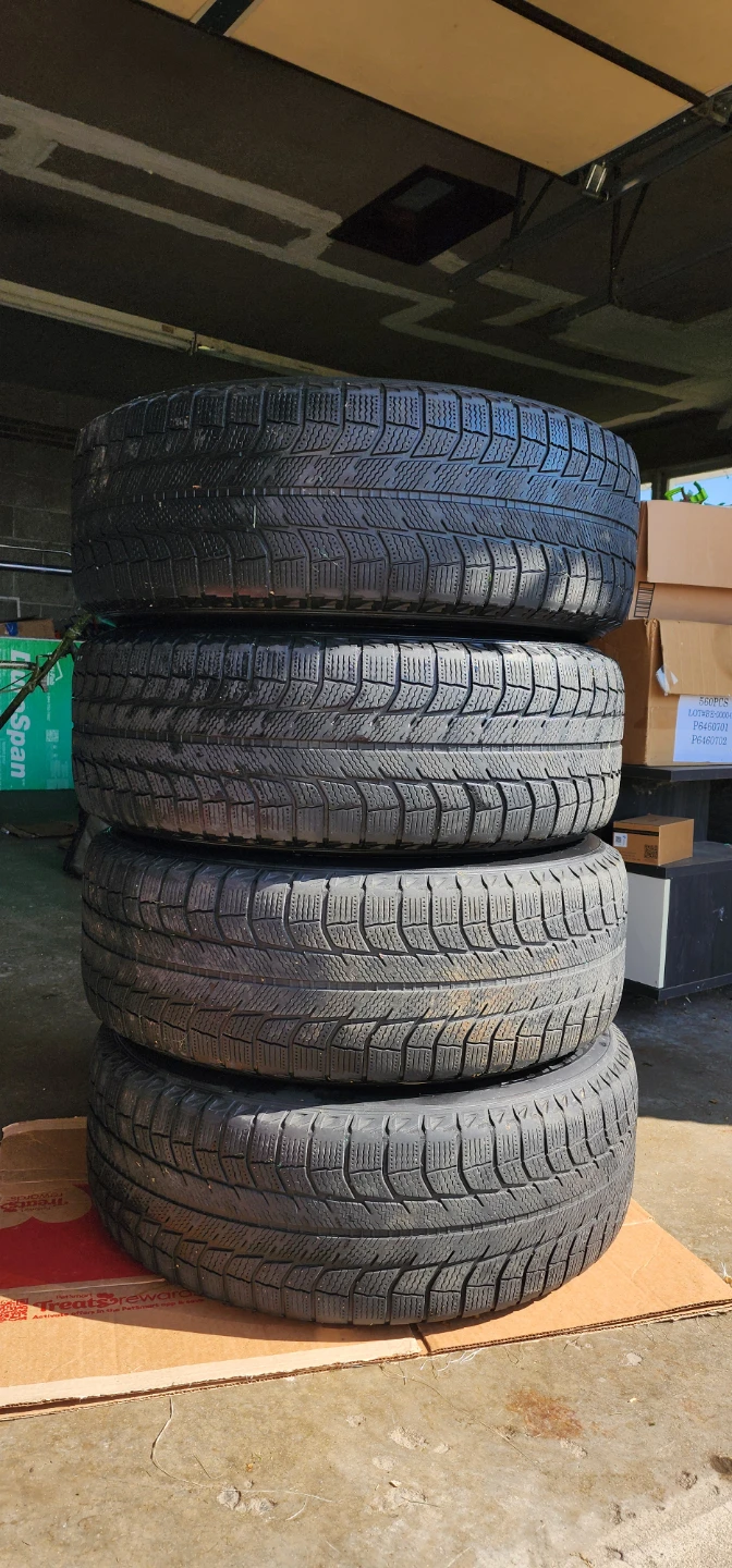 ⚡️FLASH SALE⚡️ - 4 STUDLESS MICHELIN WINTER TIRES + STEEL RIMS 🛞
