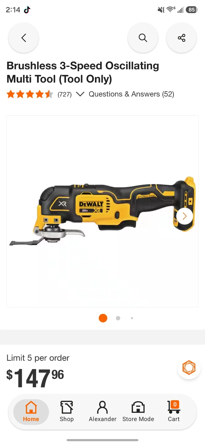 DEWALT 20V MAX XR Brushless Oscillating Multi-Tool (Tool Only) - photo 3
