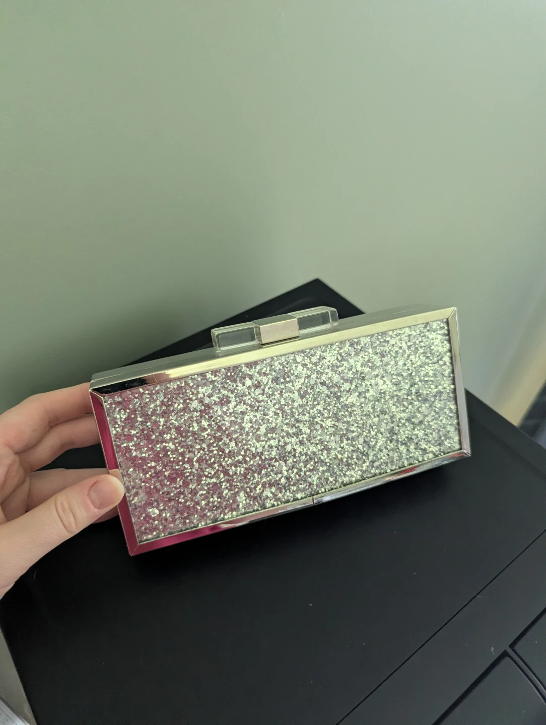 Silver clutch - photo 2