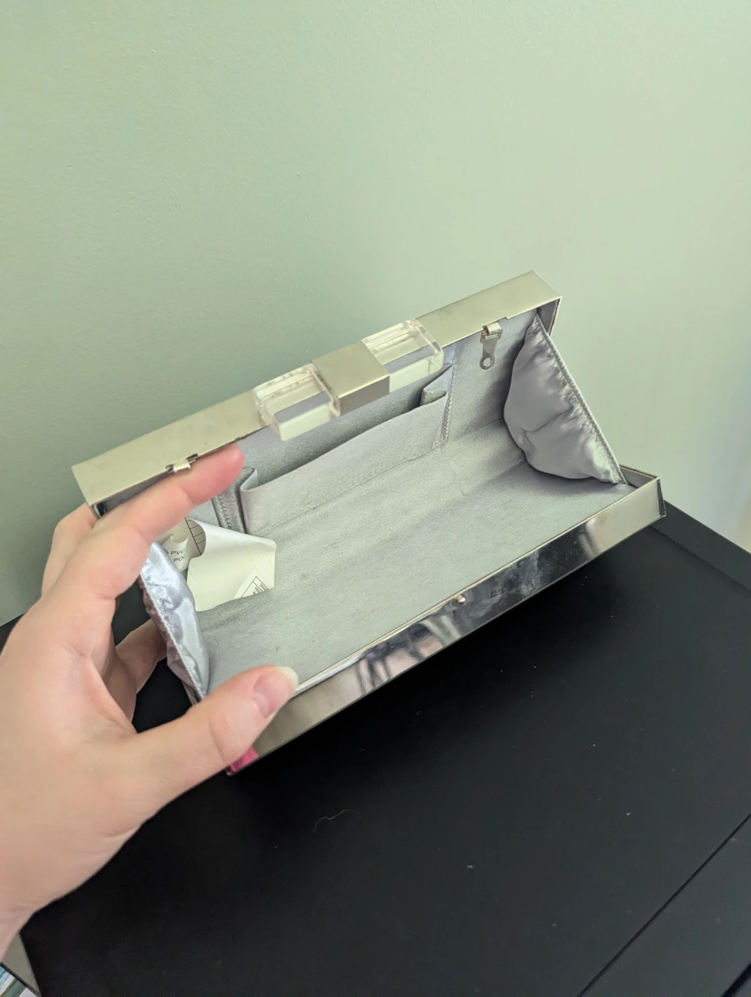 Silver clutch - photo 3
