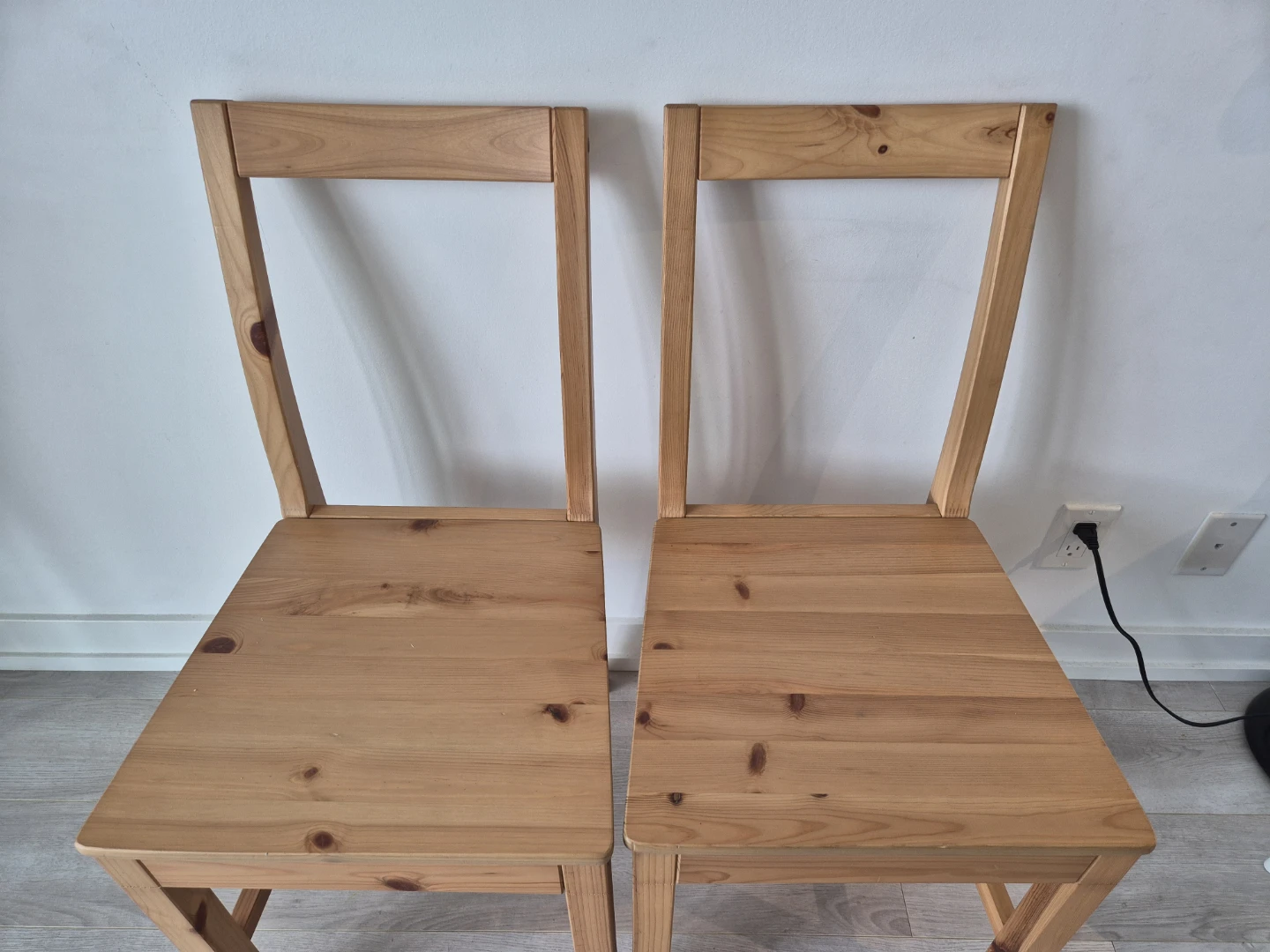 Set of 2 Wooden Dining Chairs
