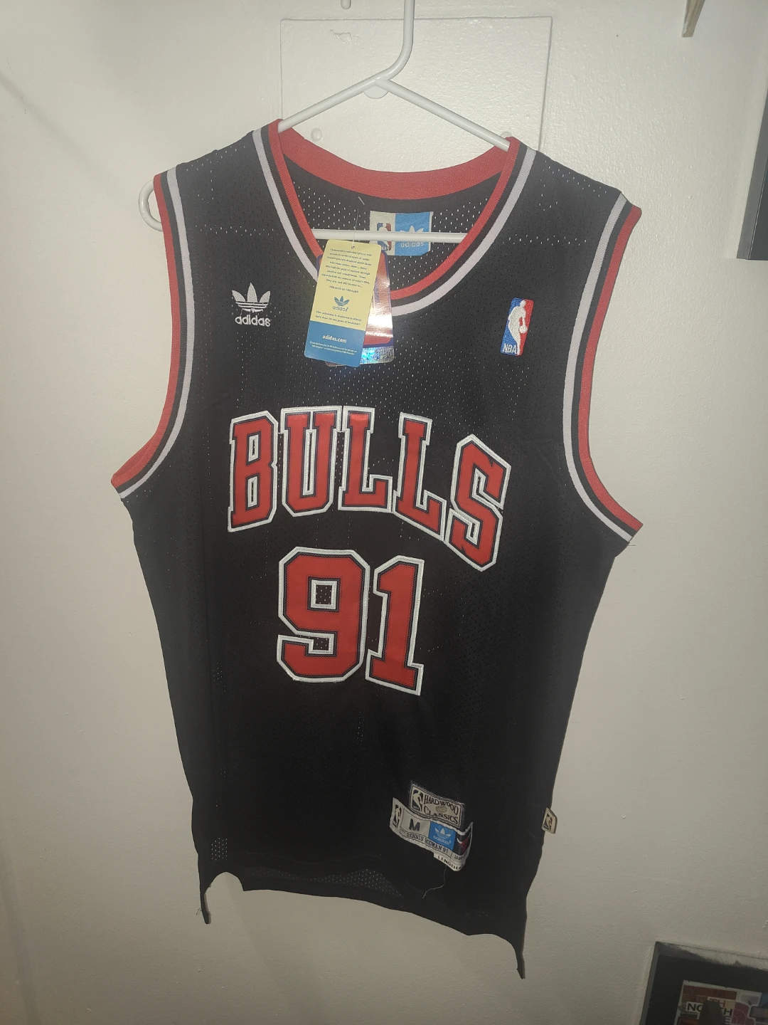 M+L+XL Dennis Rodman Chicago Bulls #91 Adidas Jersey